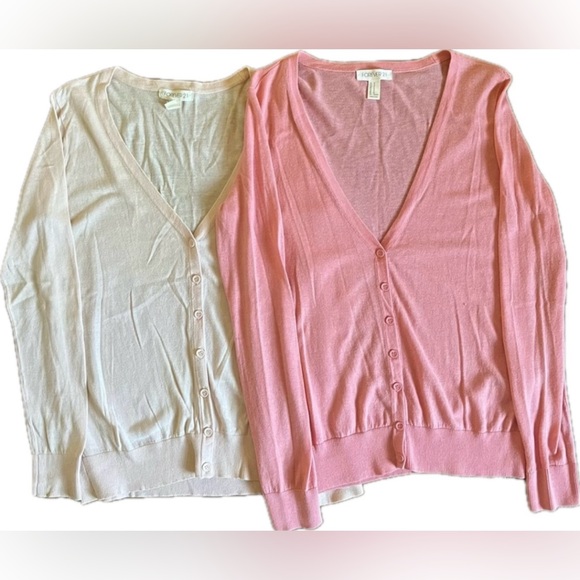 Forever 21 bundle of cardigans sweaters. Both size M - Picture 1 of 16